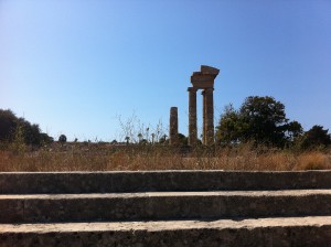 Säulen des Apollon-Tempels auf Rhodos