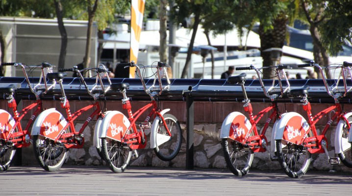 Bicing Barcelona Fahrradverleihstation