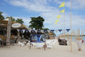Ein paar Stunden vor der Black Moon Party am Chaweng Beach