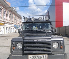 Mit dem Defender unterwegs in Perm