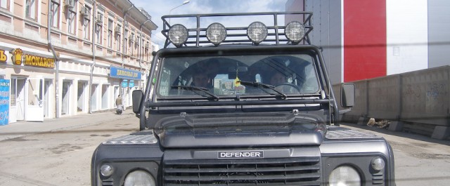 Mit dem Defender unterwegs in Perm