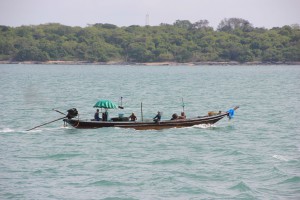 Fischerboot am Donsak Pier