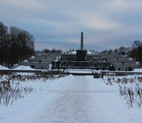 Frognerpark Oslo im Winter