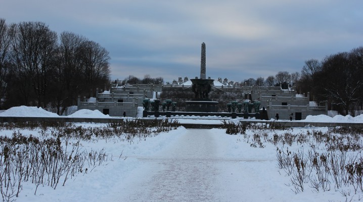 Frognerpark Oslo im Winter