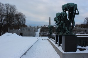 Frognerpark Oslo im Winter