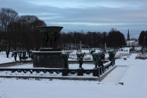 Frognerpark Oslo im Winter