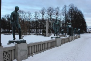 Frognerpark Oslo im Winter