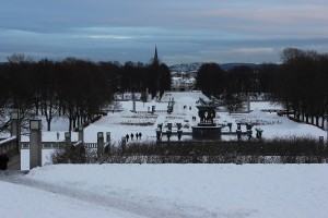 Frognerpark Oslo im Winter