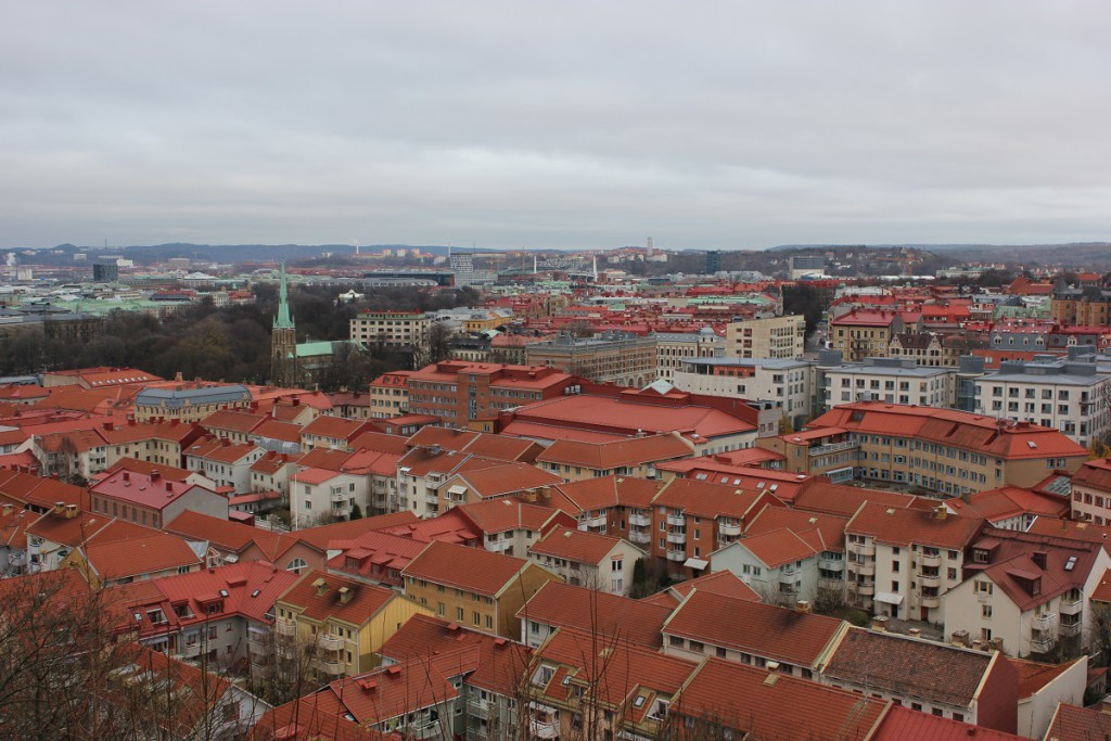 Blick auf Göteborg von Skansen Kronan auf dem Risasberget