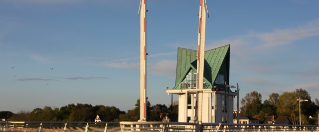 Klappbrücke in Kappeln an der Schlei