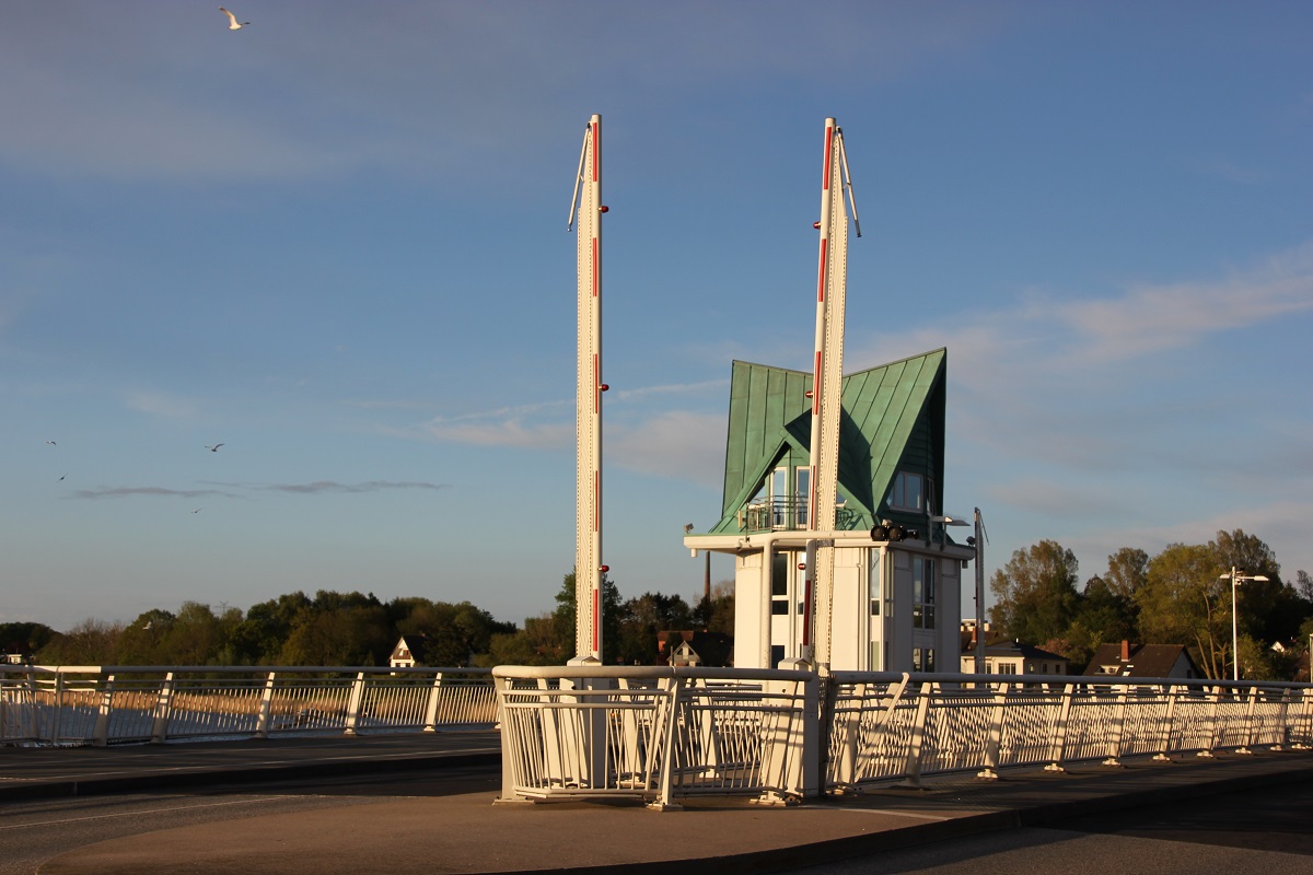 Klappbrücke in Kappeln an der Schlei