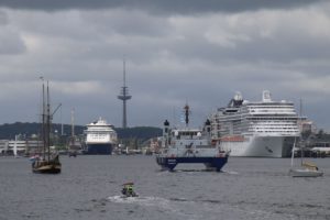 Schiffe in der Kieler Förde