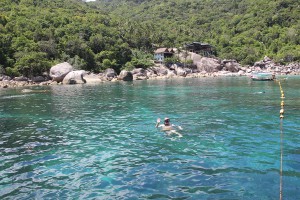 Bucht vor Koh Tao - beliebtes Schnorchelgebiet in Thailand