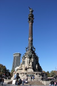 Kolumbussäule Barcelona am Ende der Rambla