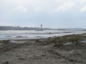 Leuchtturm Falckensteiner Strand an der Kieler Förde