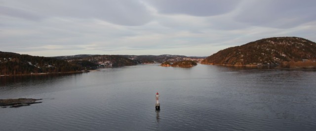 Leuchtturm im Oslofjord in Norwegen