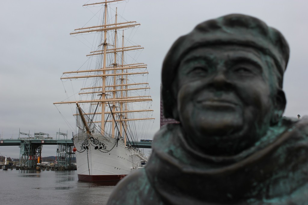 Viermaster "Viking" im Hafen Lilla Bommen in Göteborg