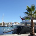 Yacht in der Marina Port Vell