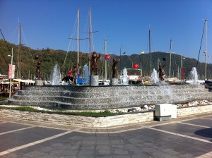 Brunnen in Marmaris am Yachthafen