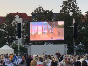 Liveübertragung der Opernpremiere AIDA von Verdi auf dem Blücherplatz Kiel am 24.08.2019