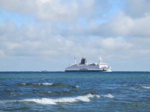 Scandlines Fähre Rostock - Gedser (Dänemark) bei der Ankunft in Rostock