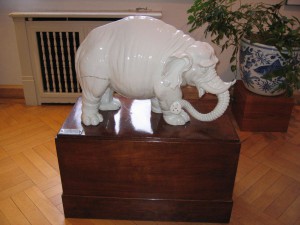 Elefant im Porzellan Museum Meißen