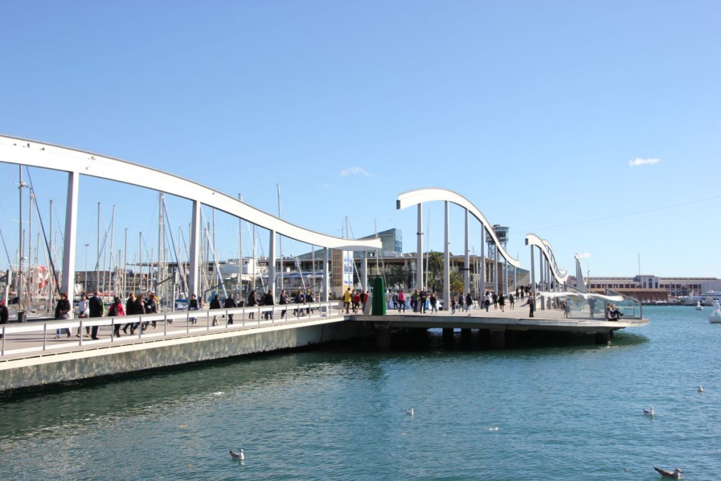 Rambla del Mar Barcelona Hafen