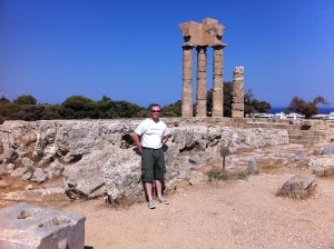Apollon-Tempel auf dem Berg Monte Smith auf der griechischen Insel Rhodos
