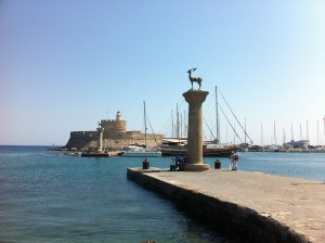 Rhodos Hafeneinfahrt