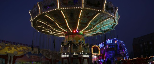 Rostock Kettenkarussell Weihnachtsrummel