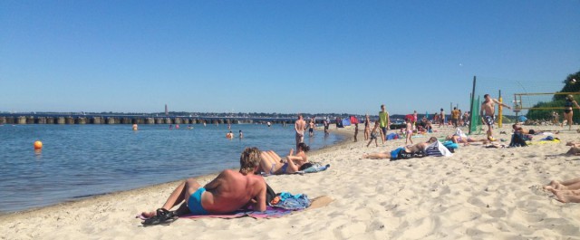 Sommer in Kiel Schilksee am Strand