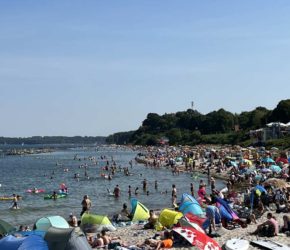 Schilksee Strand Sommer 2022 Kieler Förde