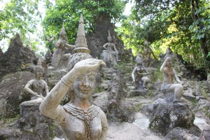 Skulpturen im Secret Buddha Garden