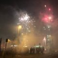 Silvester Feuerwerk Kiel 2019 / 2020 Holtenauer Straße in der Silvesternacht