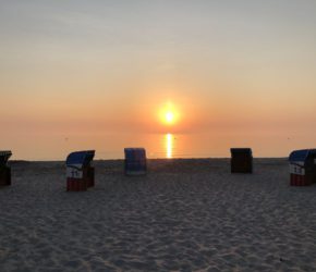 Sonnenaufgang Strand Hohwacht an der Ostsee