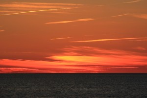 Sonnenuntergang auf der Ostsee