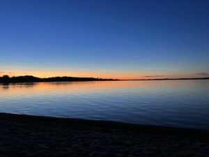 Sonnenuntergang Selenter See STrand Bellin