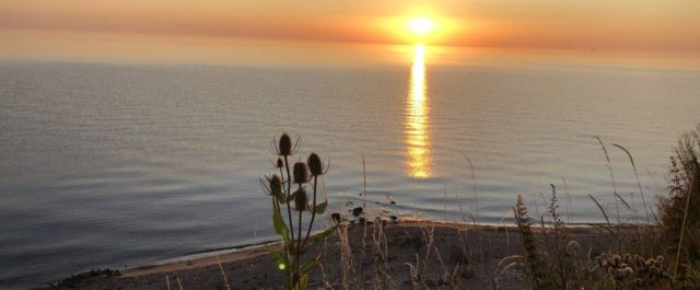 Sonnenaufgang Steilküste Stohl an der Ostsee