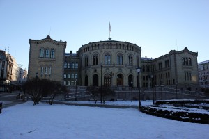 Parlament von Norwegen in Oslo