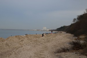 Sandaufschüttungen am Ostseestrand Diedrichshagen