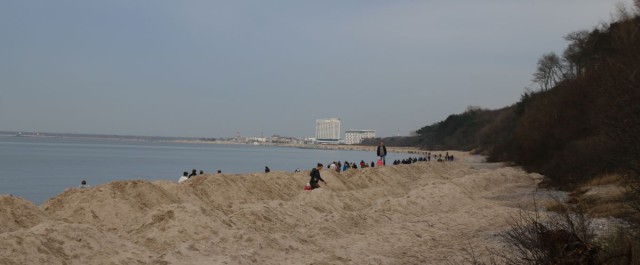 Sandaufschüttungen am Ostseestrand Diedrichshagen