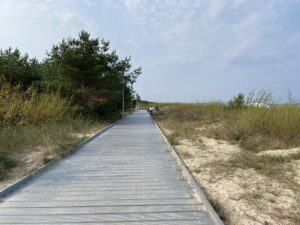 Swinemünde Polen Spaziergang zum Strand