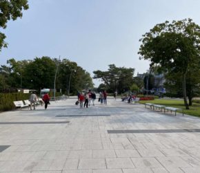 Promenade in Swinemünde auf Usedom