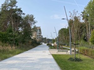Swinemünde Strandpromenade parallel zur Ostsee