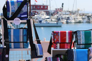 Taschen auf dem Kunsthandwerker-Markt Ostseebad Damp