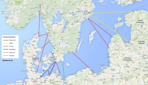 Mit dem Schiff nach Schweden - Reiserouten und Fährgesellschaften Deutschland - Schweden, Deutschland - Dänemark, Dänemark - Schweden, Polen - Schweden