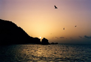 Tobago Sonnenuntergang am Meer