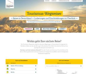 Startseite Digitaler Tourismus-Wegweiser der Bundesregierung
