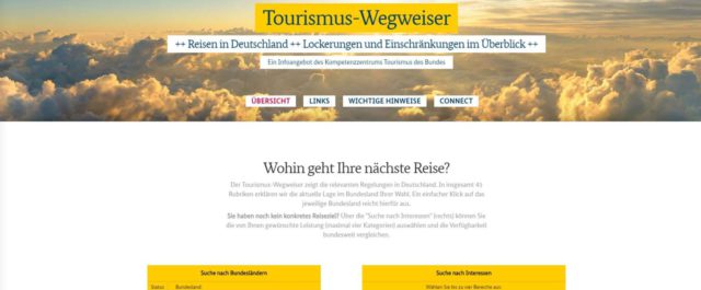 Startseite Digitaler Tourismus-Wegweiser der Bundesregierung