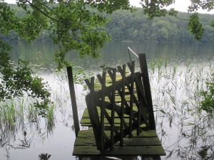 Alter Bootssteg am Ukleisee